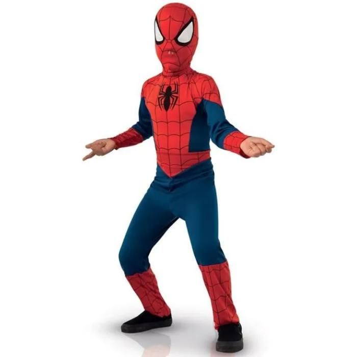 MARVEL Déguisement classique Spiderman série animé - Rouge