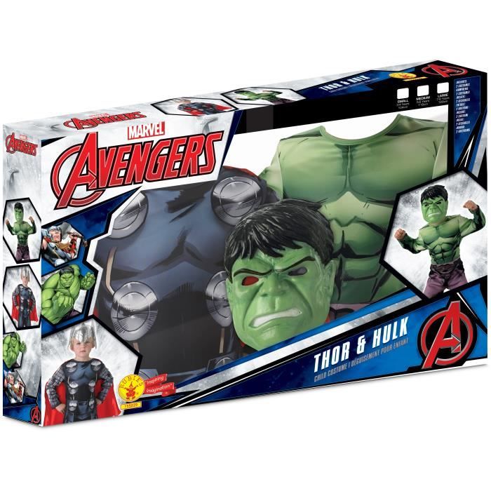 RUBIES  - Bi-Pack Classic Assemblee Hulk + Thor - 155039S - Marvel - Avengers