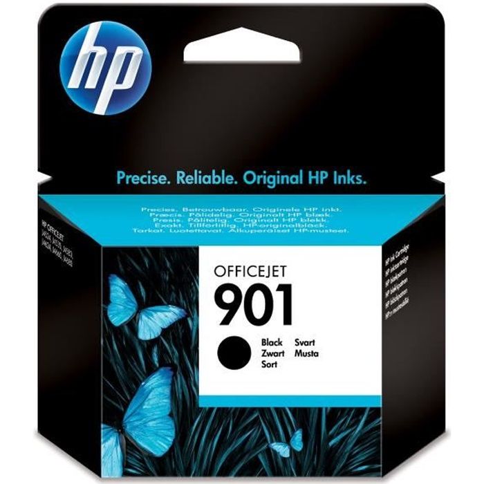 HP 901 Cartouche d'encre noire authentique (CC653AE) pour HP OfficeJet 4500/J4580/J4680