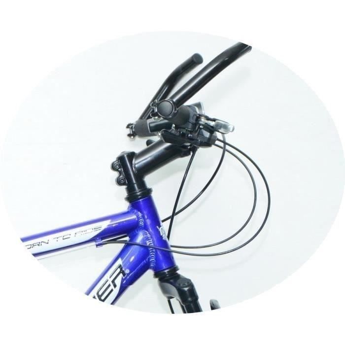 MERCIER Vélo VTT Tout suspendu - cadre alu - freins disques-  21vitesses Shimano- 26 - Homme - bleu