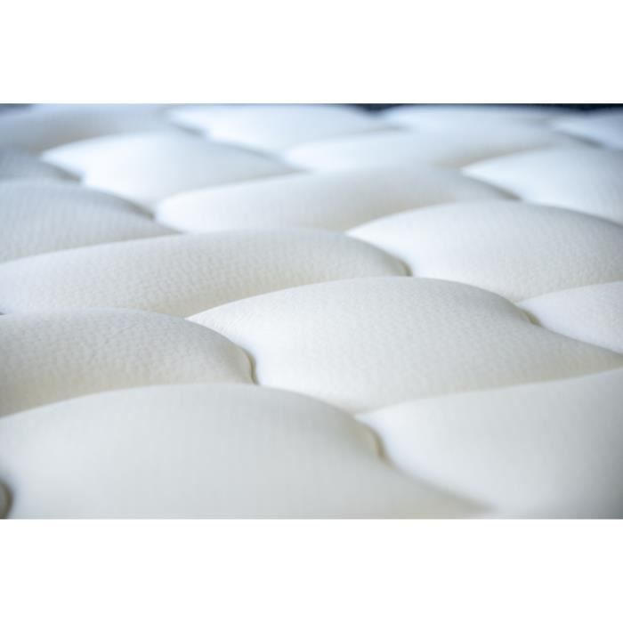 Matelas 140x190 cm WEBER - Mémoire de forme Blue Sense et Ressorts - 27 cm - CARLTON