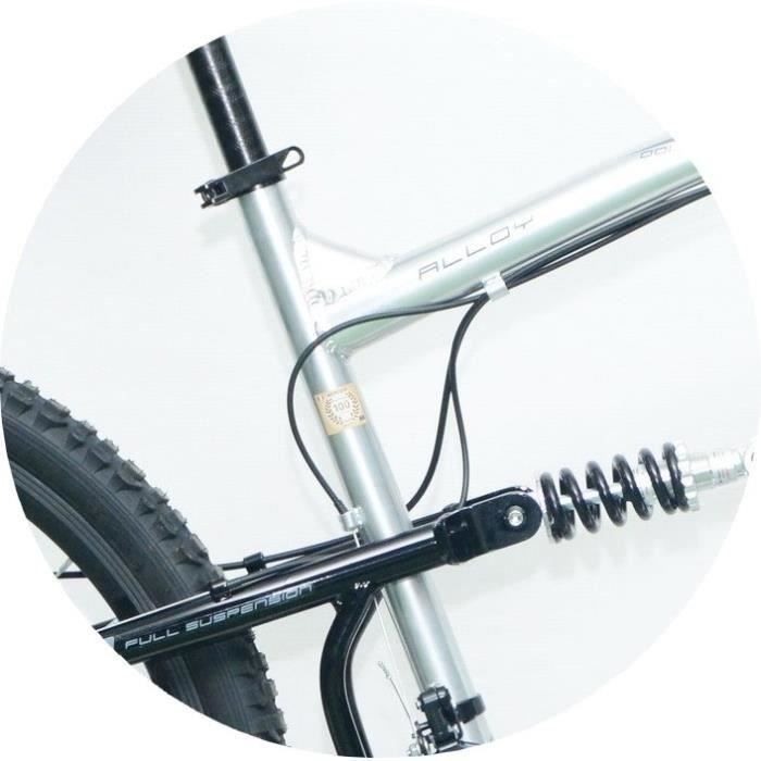 MERCIER Vélo VTT tout suspendu- cadre alu-21vitesses Shimano- 26 - Homme - Gris