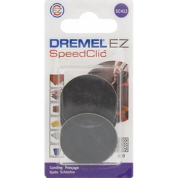 Lot de 6 disques de ponçage fin DREMEL S413 (EZ Speedclic, Grain 240, Diametre 30mm)