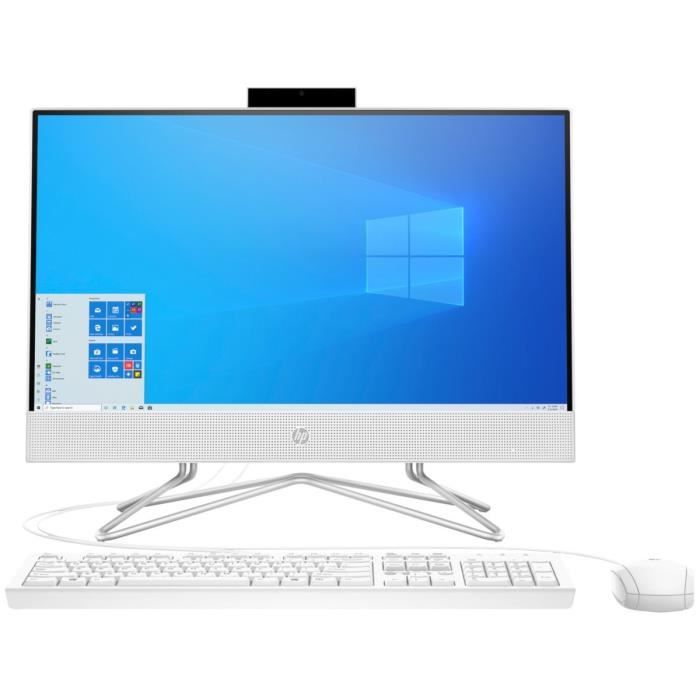 HP PC All-in-One 22-df0123nf - 22HD - Celeron J4025 - RAM 4Go - Stockage 128Go SSD - Windows 10
