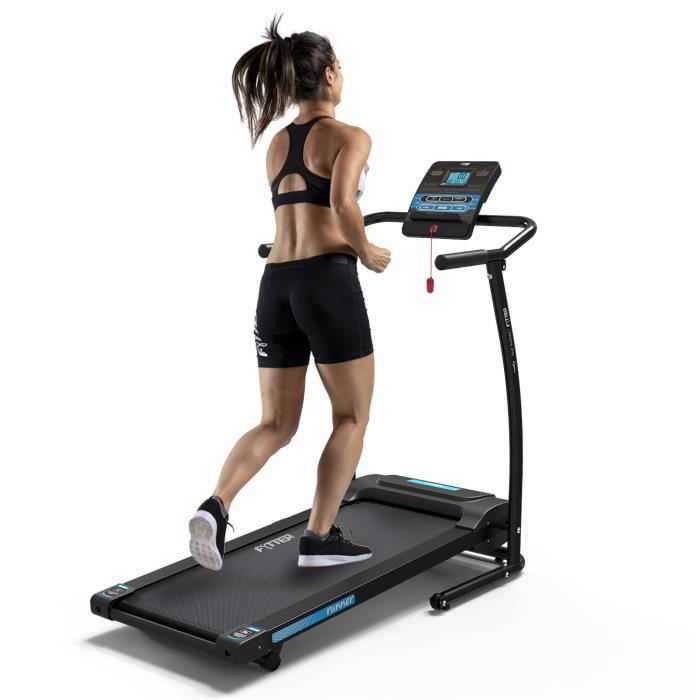 Tapis de course - Avec moteur de pic de 1,5 CV - 2 niveaux d'inclinaison - 10 km/h - FYTTER RUNNER - RU-3SX