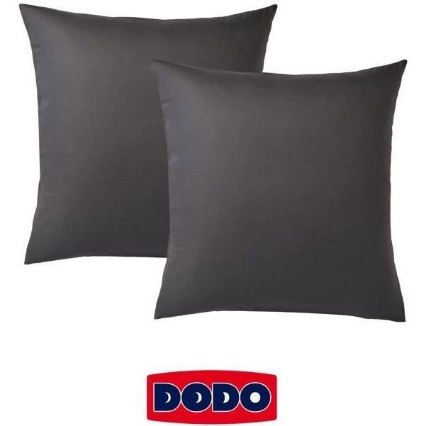 Set di 2 federe Dodo Square - 65x65 cm - bianco - Made in Francia