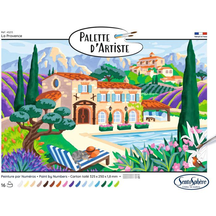 Image secondaire de Palette de Peinture Acrylique La Provence - SENTOSPHERE
