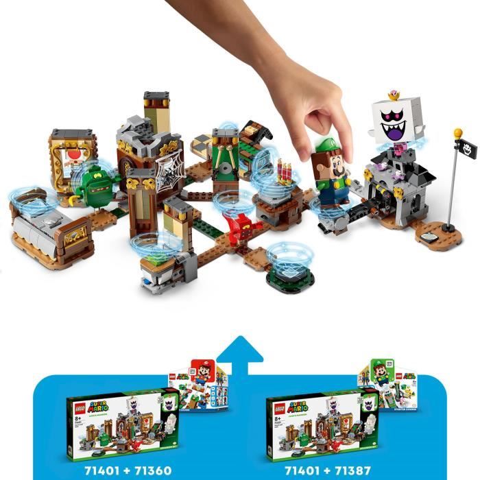 LEGO 71401 Super Mario Set d'Extension Le Cache-Cache Hanté de Luigi's Mansion, Jeu de Construction avec Figurines
