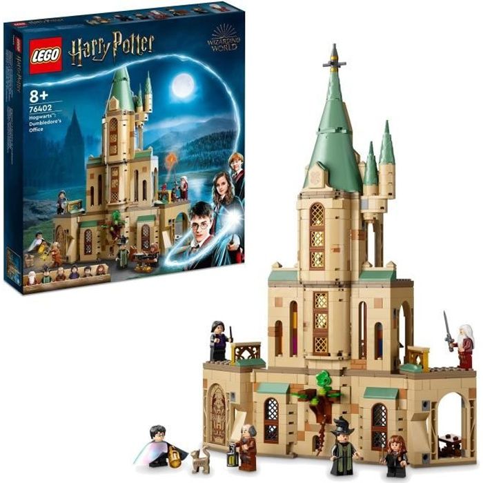 LEGO 76402 Harry Potter Poudlard : le Bureau de Dumbledore, Jouet de Château, Choixpeau et l'Épée de Gryffondor, Enfants 8 Ans