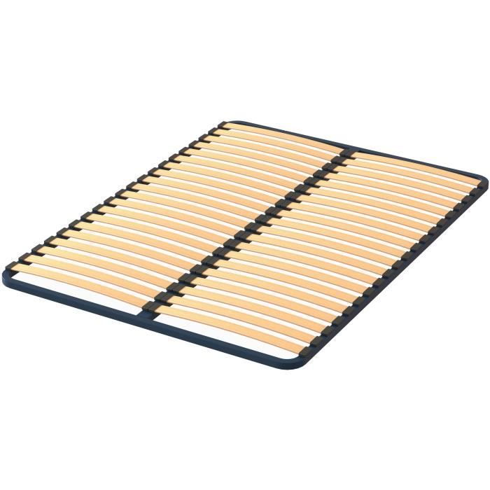FINLANDEK Loysa - Sommier 160 x 200 - Acier bleu nuit