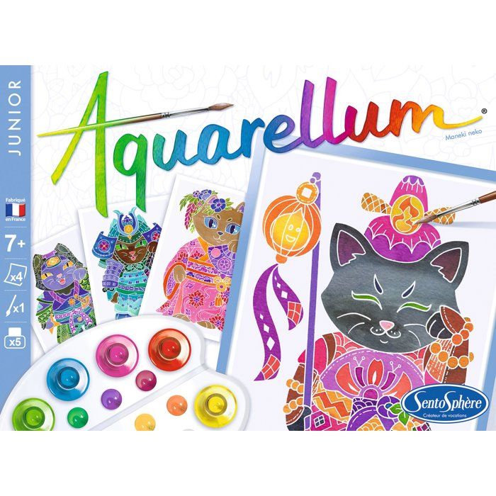 Image secondaire de Aquarellum Junior - Peinture Aquarelle Maneki Neko pour Enfants
