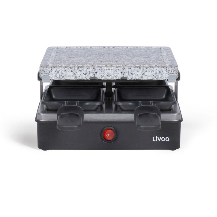 Image secondaire de Appareil à raclette LIVOO DOC242 pour 4 personnes - 600 W avec plateau en granit
