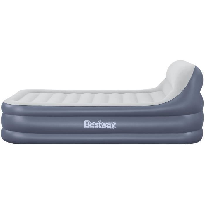 Image secondaire de Lit gonflable - BESTWAY - 67923 - Tritech SleekFlow - 2 places, 226 x 152 x 84 cm, tete de lit, pompe intégrée