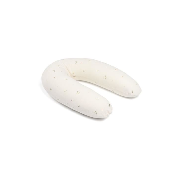 doomoo Twisty Cuscino per Gravidanza e Allattamento 2 in 1 - Ultra Comfort - Imbottitura con microsfere ultrafini, Crema