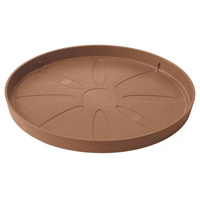 Piattino - DEROMA - Origine - 49,2 x h4,5 cm - Terracotta