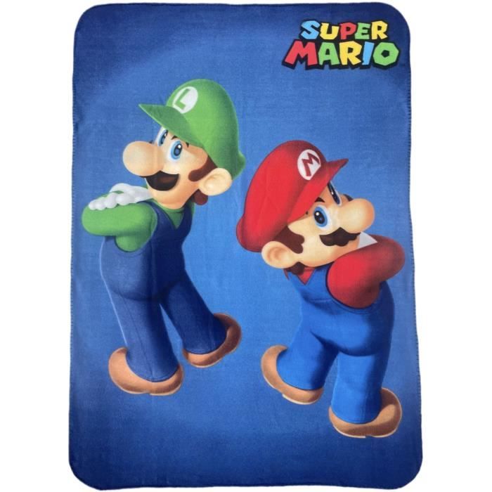 Plaid - MARIO BROS - Mario et Luigi - 100 x 140 cm