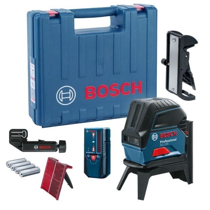 Niveau Laser - BOSCH PROFESSIONAL - GCL 2-50 - 2 Lignes - Portée 50m - IP54 Résistant