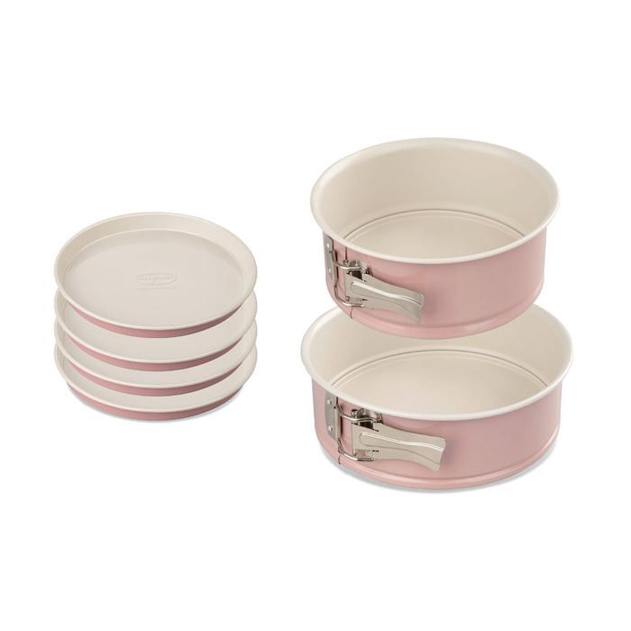 Set de 2 moules à manqué et moules pour layer cake - DR OETKER - Rétro - 18 et 20 cm