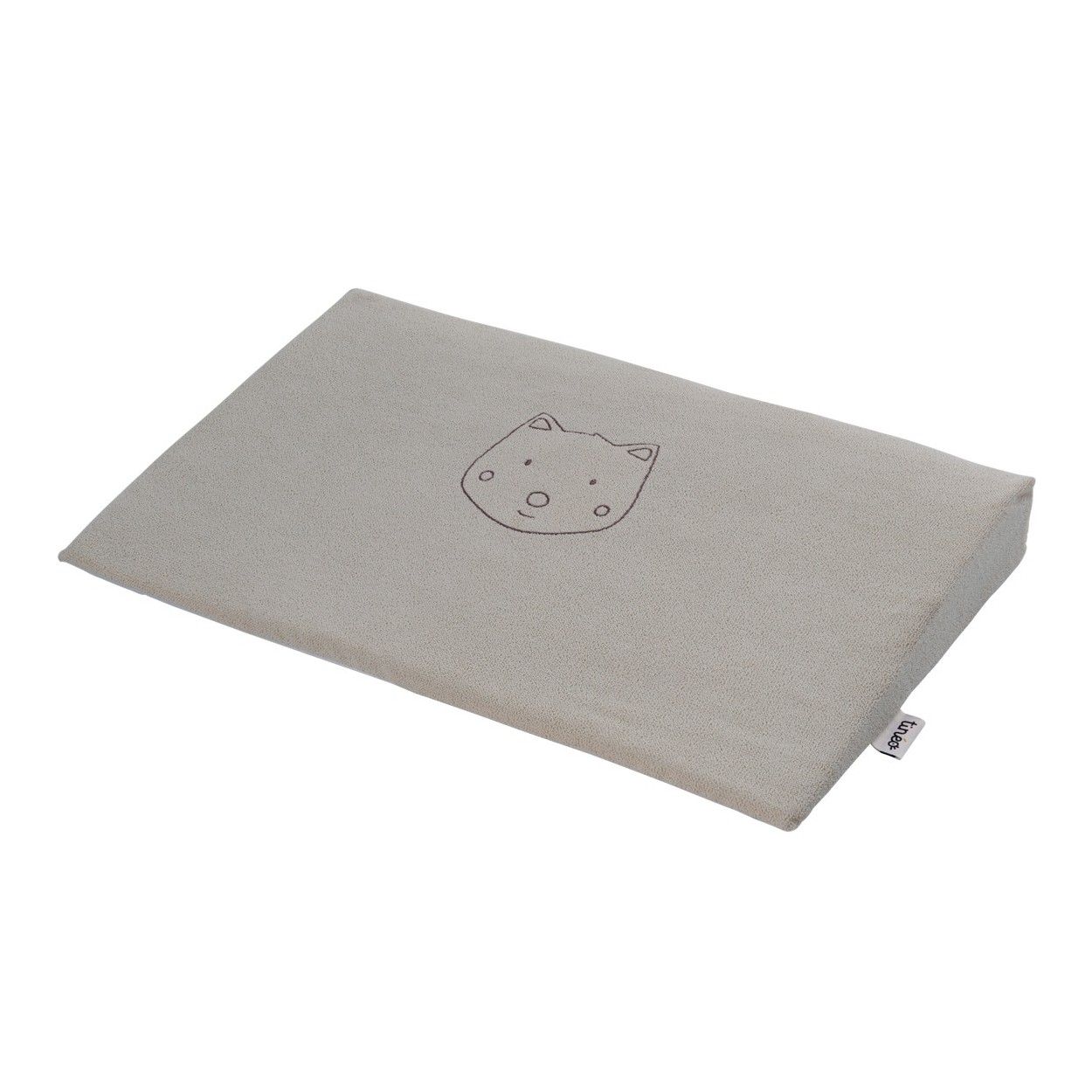 TINÉO - Plan incliné 15° P'tit Loup, Pour Lit 60x120cm, Déhoussable, Fabriqué En France, 35x55cm, 0-2 ans
