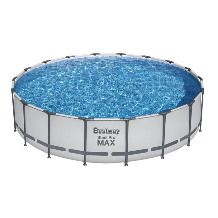 Image secondaire de Kit Piscine Tubulaire Ronde Bestway Steel Pro Max Ø5,49m