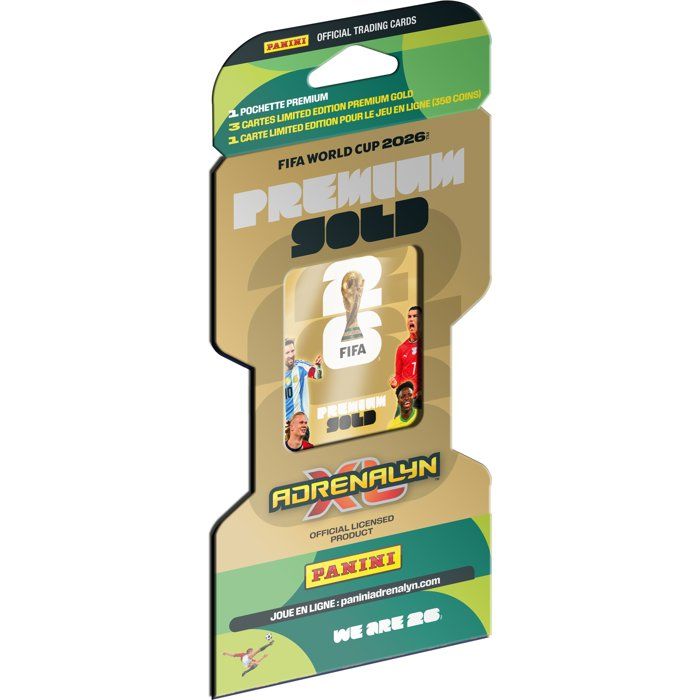 Image secondaire de Pochette Premium OR PANINI - Coupe du Monde FIFA 2026 avec 3 Cartes Édition Limitée