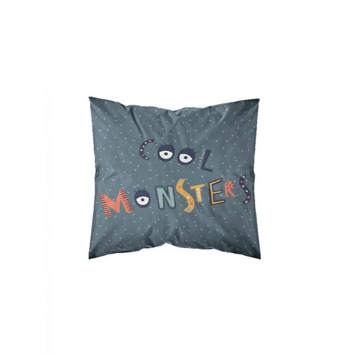 Parure de lit Kids Kool - 1 personne - 140 x 200 cm - 100% coton - Bleu Motif Enfant - TODAY