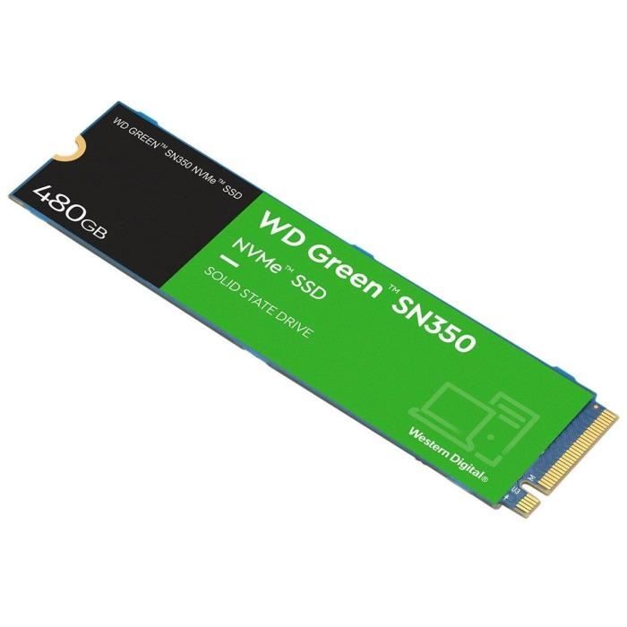 WESTERN DIGITAL - Green SN350 - Disque SSD Interne - 480 Go - M.2 - WDS480G2G0C