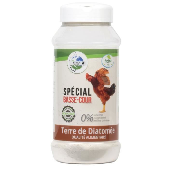 TERRA NOSTRA - Terre de Diatom?e Sp?ciale Basse Cour - Qualit? Alimentaire - Poudreuse 300 g