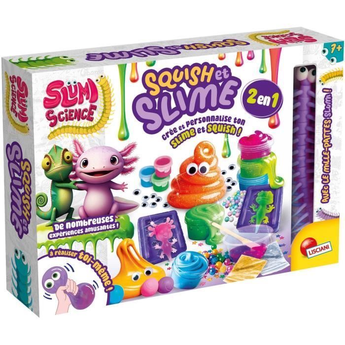 Squish et slime - Kit Scientifique - SLUMI SCIENCE - Composants Variés, Recettes Illustrées