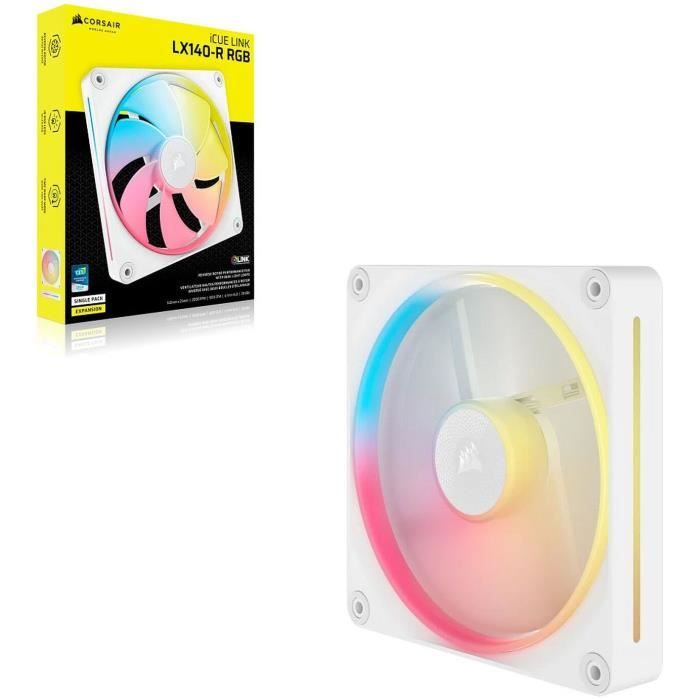 Image secondaire de Refroidissement PC - CORSAIR - CO-9051055-WW - iCUE LINK LX140R RGB white Single Fan