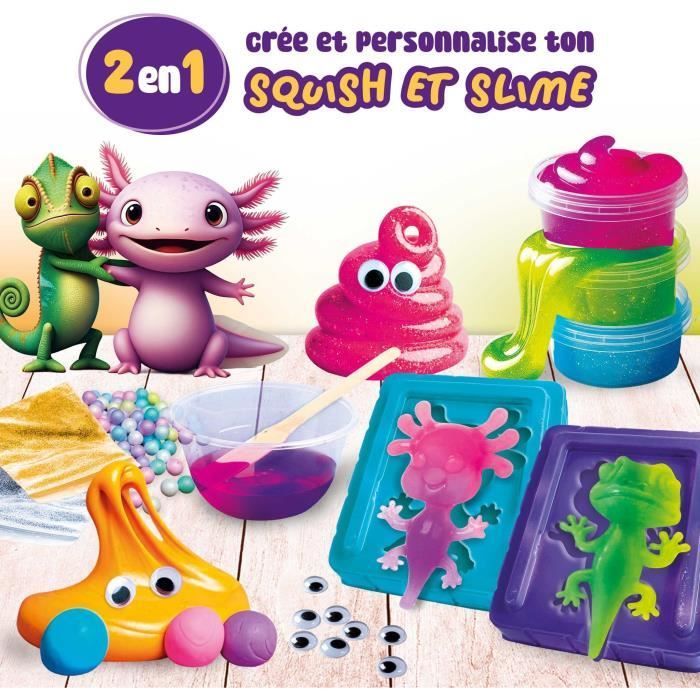 Image secondaire de Squish et slime - Kit Scientifique - SLUMI SCIENCE - Composants Variés, Recettes Illustrées