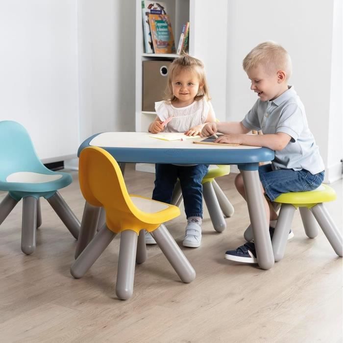 Image secondaire de Smoby - Table enfant - Bleu - Extérieur Intérieur - Traitement Anti-UV - Fabriquer en France