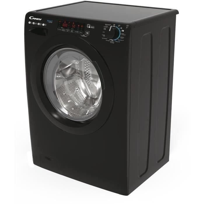 Lave-linge hublot CANDY CS 1411TXMBBE/47 - 11 kg - Induction - L60cm - Classe A - 1400 trs/min - Connecté - Noir