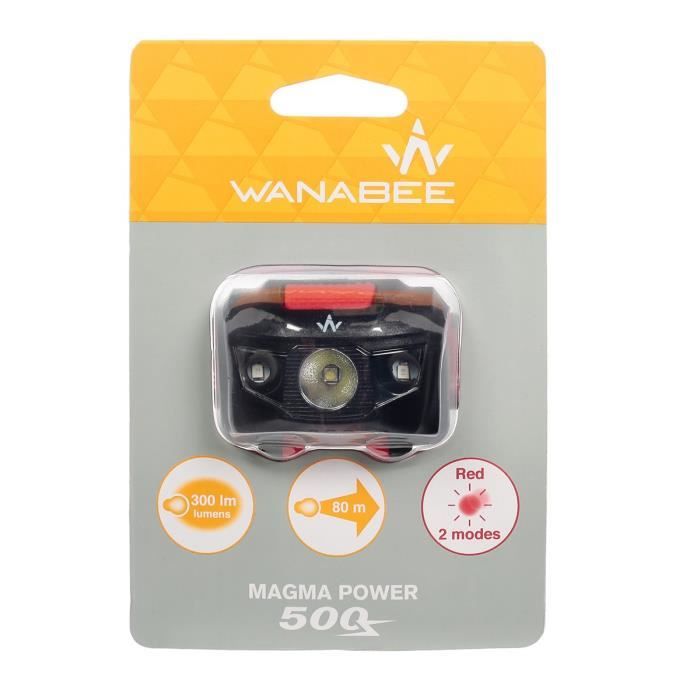WANABEE Lampe frontale Magma Power 500 Graphite