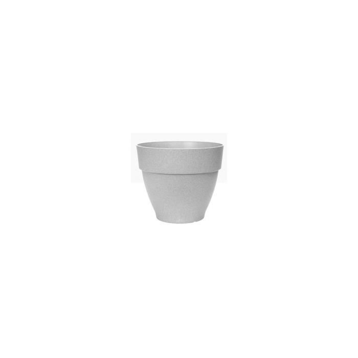 Elho Vibia Campana Fioriera rotonda 55 - Grigio - Ø 55 x H 47 cm - da esterno - 100% riciclata