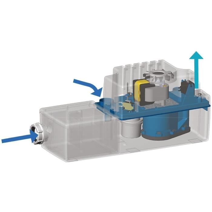 Image secondaire de Pompe de relevage de condensats - SFA - Sanicondens Best Flat - Pour chaudiere au sol - 45 dBA - Neutralisation des condensats