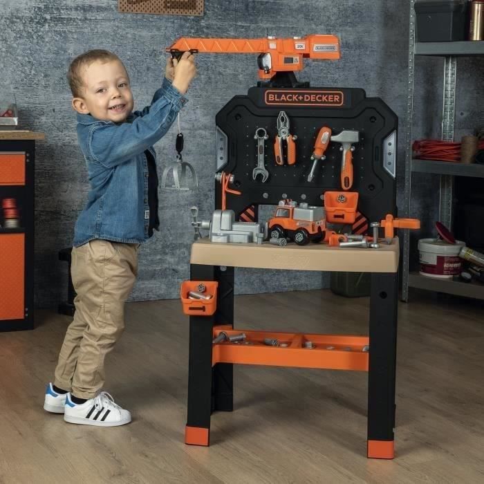 Image secondaire de SMOBY - Black+Decker - Etabli Bricolo Builder - 87 Accessoires - Matiere Recyclée - A Partir de 3 Ans - Fabrication Française