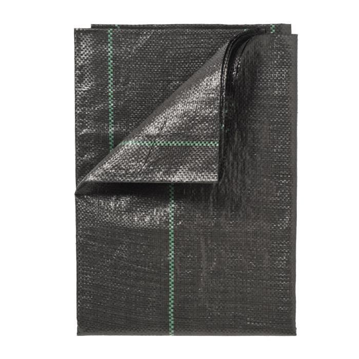 Tela per pacciamatura paesaggistica NATURE - Tessuto in polipropilene - 100 g / m² - 1 x 50 m - Nero