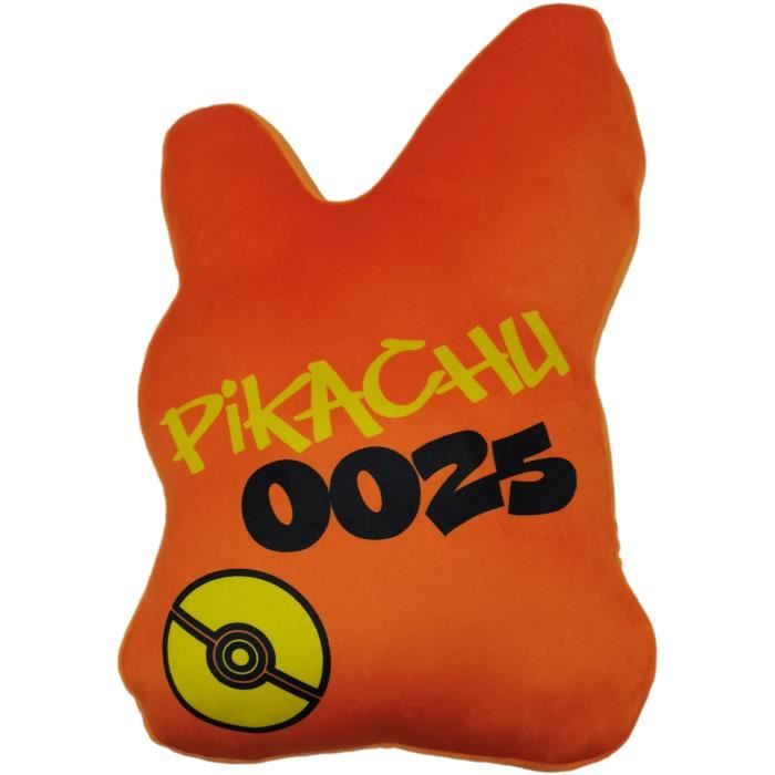 Image secondaire de Coussin premium 3D en Velboa - POKEMON - Pikachu - 40 cm