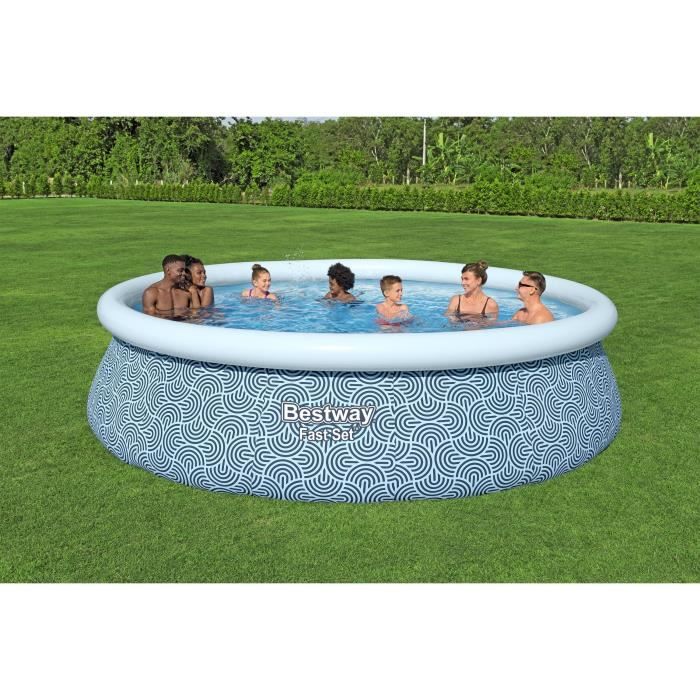 Image secondaire de Piscine Gonflable Ronde Fast Set™ BESTWAY - 457 x 107 cm avec Échelle et Filtration