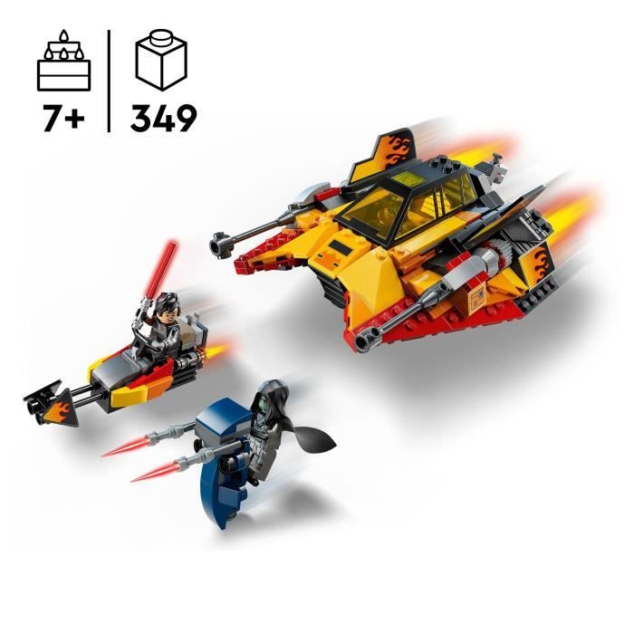 Image secondaire de LEGO Star Wars 75414 Le Snowspeeder en Flammes - Jouet de Construction enfant 7 ans