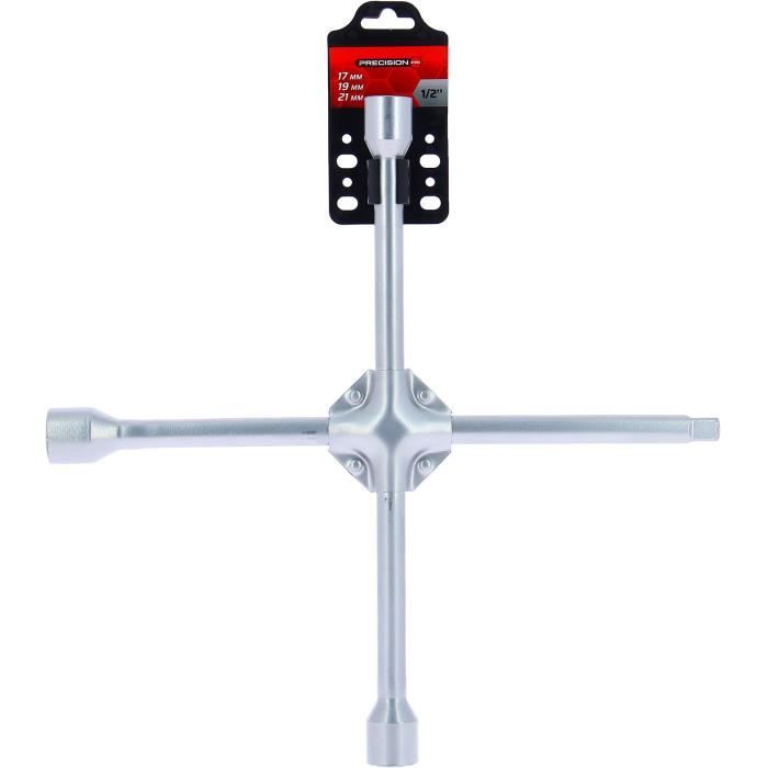 Image secondaire de Clé en croix renforcée POWERTRAC avec douilles 17, 19 et 21 mm