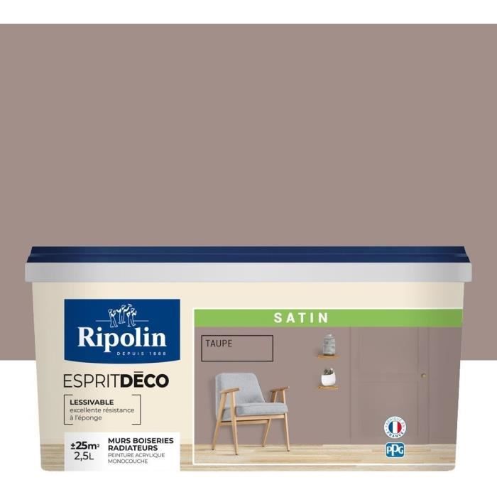 RIPOLIN All Pieces Wall Paint - Satin Taupe, 2.5L