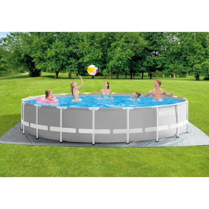 Image secondaire de Kit Piscine Hors Sol Tubulaire INTEX Prism Frame 549 x 122 cm