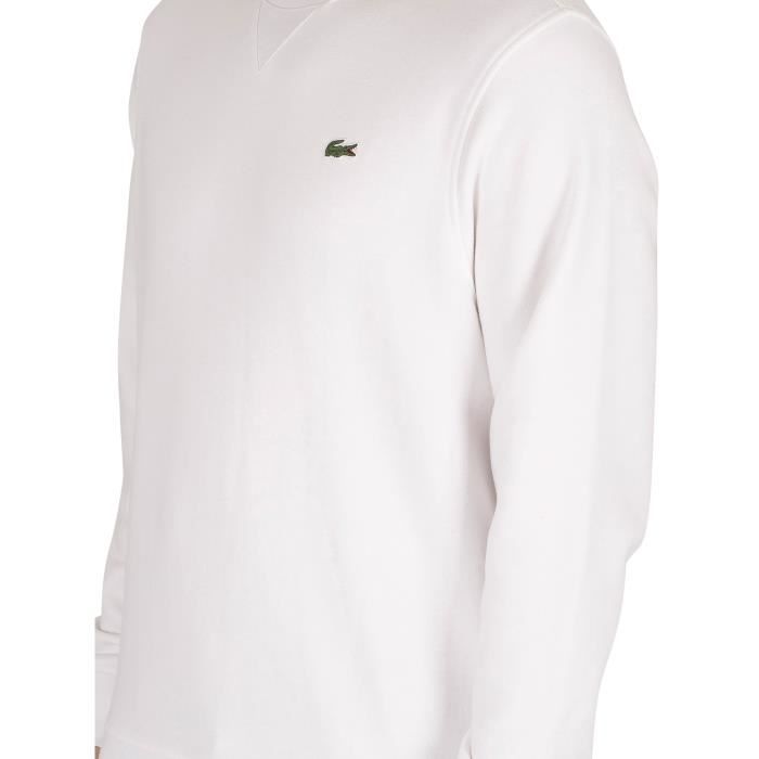Lacoste Sport - Sweatshirt en molleton de coton mélangé uni