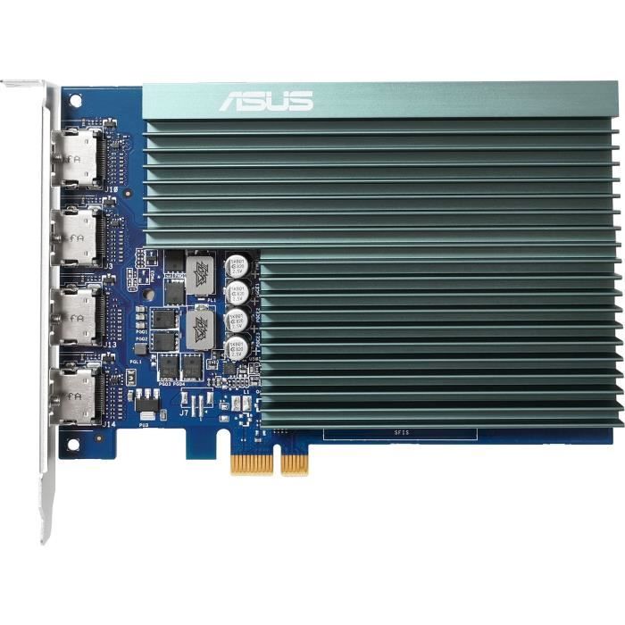 Tarjeta gráfica - ASUS - GT730-4H-SL-2GD5 - NVIDIA GeForce GT 730 - 2 GB GDDR5 - Refrigeración pasiva