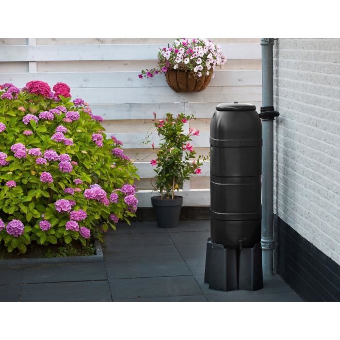 Image secondaire de Récupérateur d'eau Nature 100L en colonne - Anti-UV - Noir