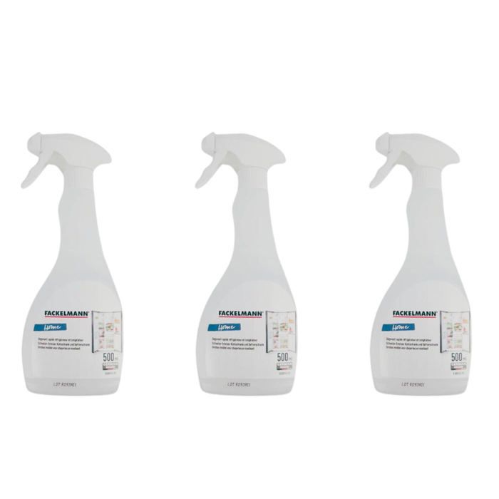 Lot de 3 dégivrants réfrigérateur et congélateur - FACKELMANN - En spray - 500 ml