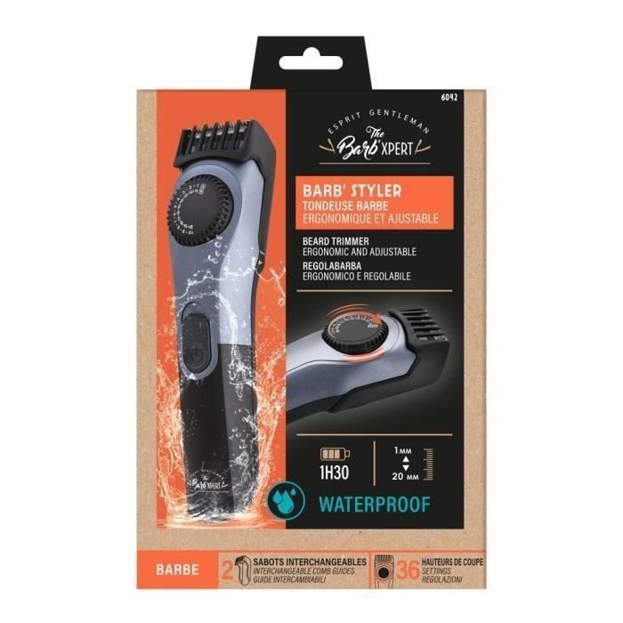 Regolabarba a batteria THE BARB' XPERT 6042 - Batteria al Litio - 19 altezze di taglio - Autonomia 1h 30 - Indicatore LED