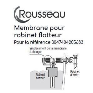 Image secondaire de Membrane pour robinet flotteur silencieux - ROUSSEAU - Cetifié NF